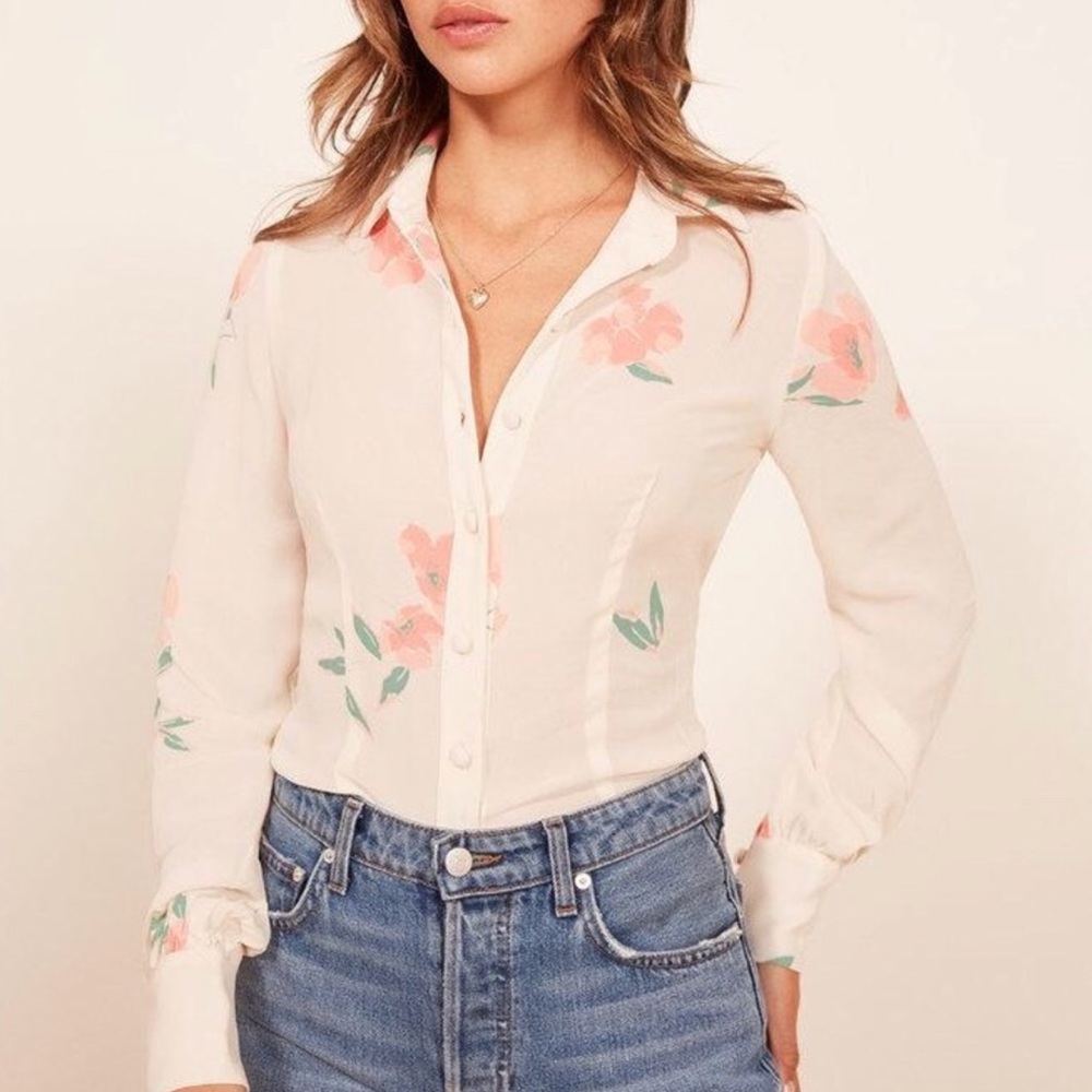 ✔️SOLD!!!! Reformation Melany blouse top XS